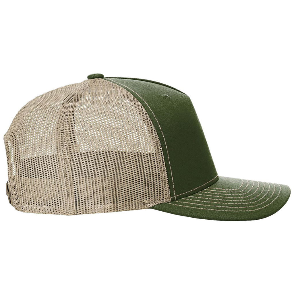 Richardson Army Olive/Tan Five-Panel Trucker