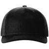 Richardson Black Five-Panel Trucker