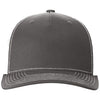 Richardson Charcoal/White Five-Panel Trucker