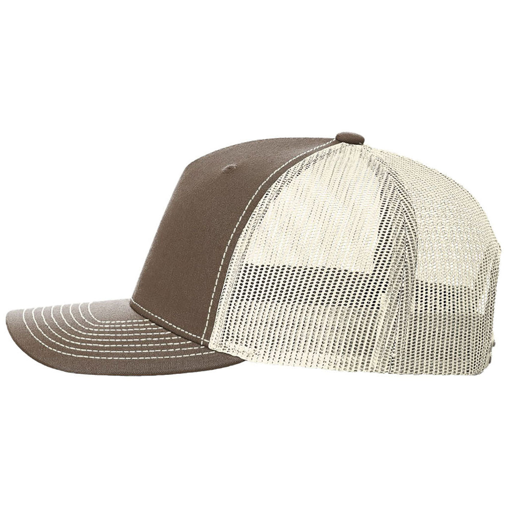 Richardson Chocolate Chip/Birch Five-Panel Trucker