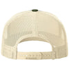 Richardson Heather Grey/Birch/Army Olive Five-Panel Trucker