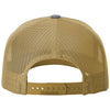 Richardson Heather Grey/Amber Gold Five-Panel Trucker