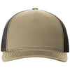 Richardson Khaki/Coffee Five-Panel Trucker