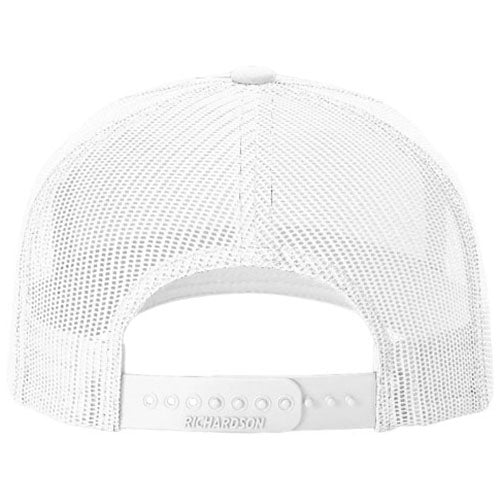 Richardson White Five-Panel Trucker