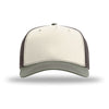 Richardson Birch/Brown/Loden Five-Panel Champ Trucker