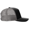 Richardson Black/Charcoal/Charcoal Five-Panel with Rope