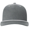 Richardson Heather Grey/White/White Five-Panel with Rope