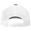 Richardson Heather Grey/White/White Five-Panel with Rope