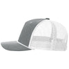Richardson Heather Grey/White/White Five-Panel with Rope