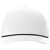 Richardson White/Navy Five-Panel with Rope