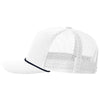 Richardson White/Navy Five-Panel with Rope