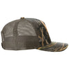 Richardson Mossy Oak Habitat/Brown Printed Five-Panel Trucker