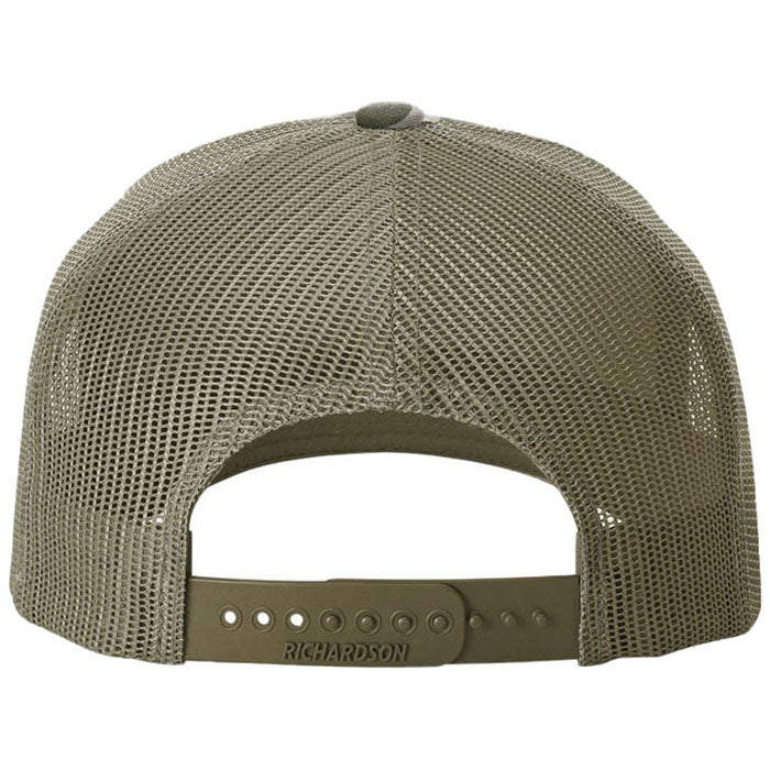 Richardson Marsh Duck Camo/Loden Printed Five-Panel Trucker