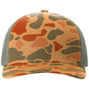 Richardson Sienna Duck Camo/Loden Printed Five-Panel Trucker