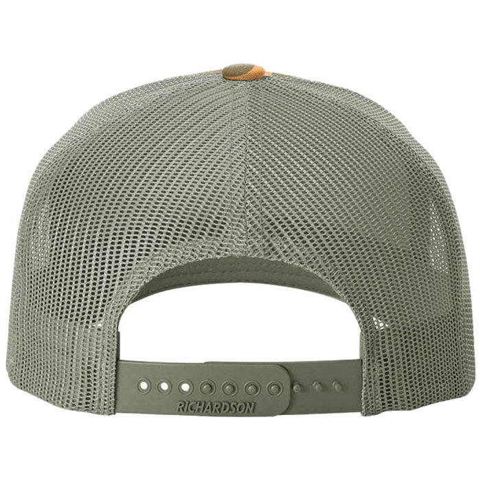 Richardson Sienna Duck Camo/Loden Printed Five-Panel Trucker