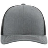 Richardson Heather Grey/Black 112+ R-Flex Adjustable Trucker