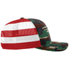 Richardson Green Camo/Stars Stripes Printed Mesh Trucker