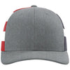 Richardson Heather Grey/Stars Stripes Printed Mesh Trucker