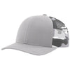Richardson Silver/Grey Camo Printed Mesh Trucker