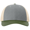Richardson Heather Grey/Birch/Army Olive Low Pro Trucker