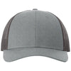 Richardson Heather Grey/Dark Charcoal Low Pro Trucker