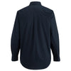 Edwards Men's Navy Comfort Stretch LS Poplin