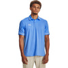Under Armour Men's Carolina Blue/White Team Tipped Polo