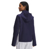 Under Armour Women's Midnight Navy/White/White Rival Stretch Woven Jacket