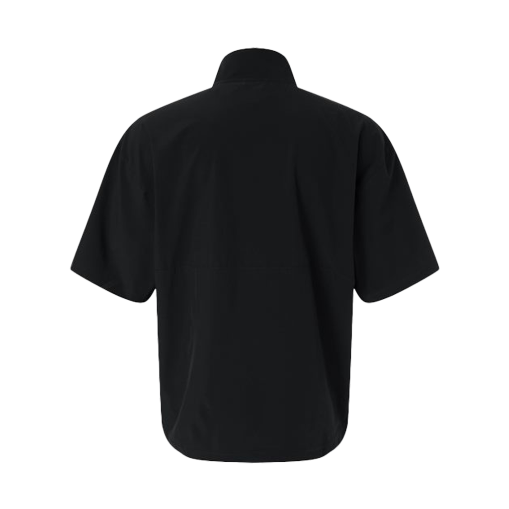 Adidas Men's Black/White Short Sleeve Quarter-Zip Pullover