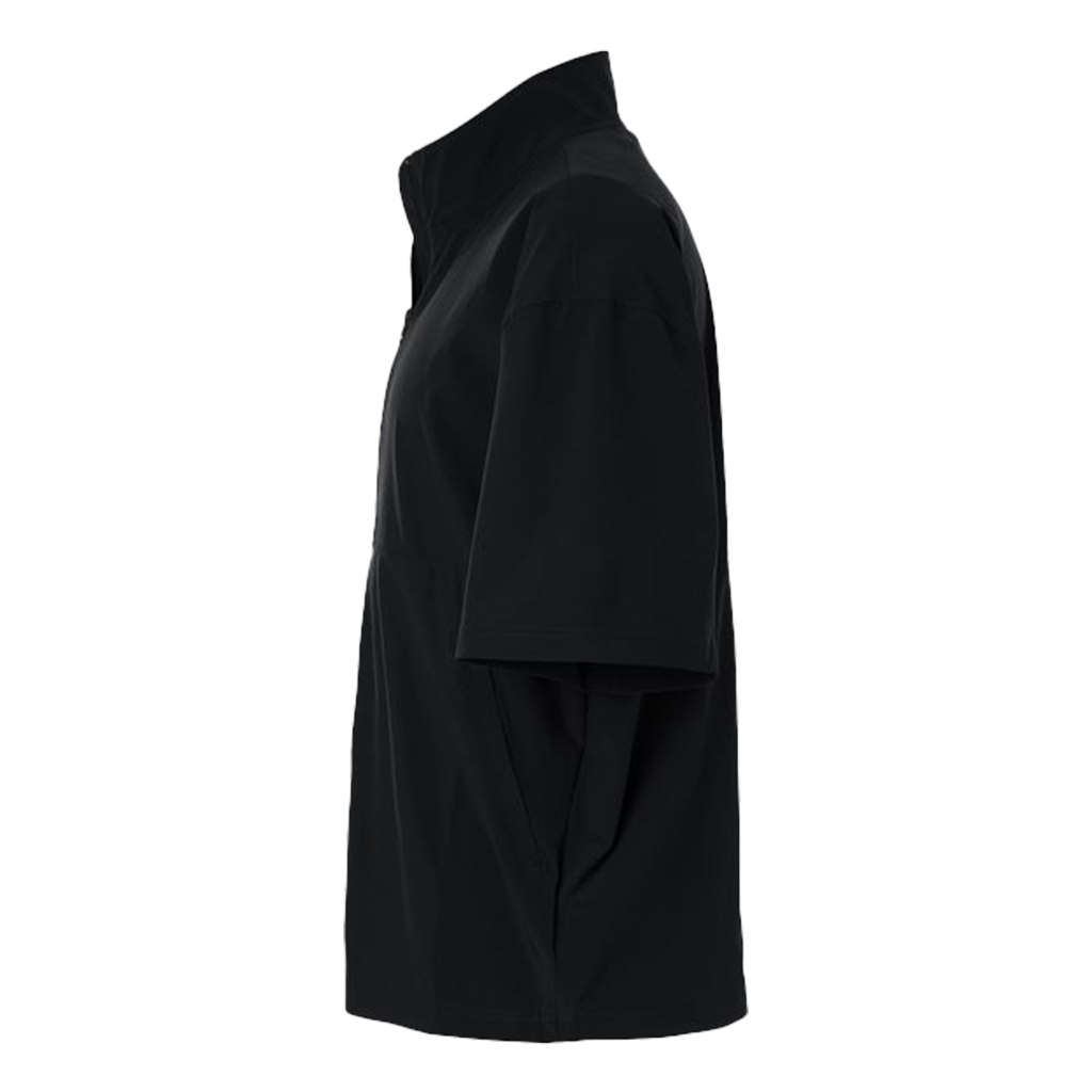 Adidas Men's Black/White Short Sleeve Quarter-Zip Pullover