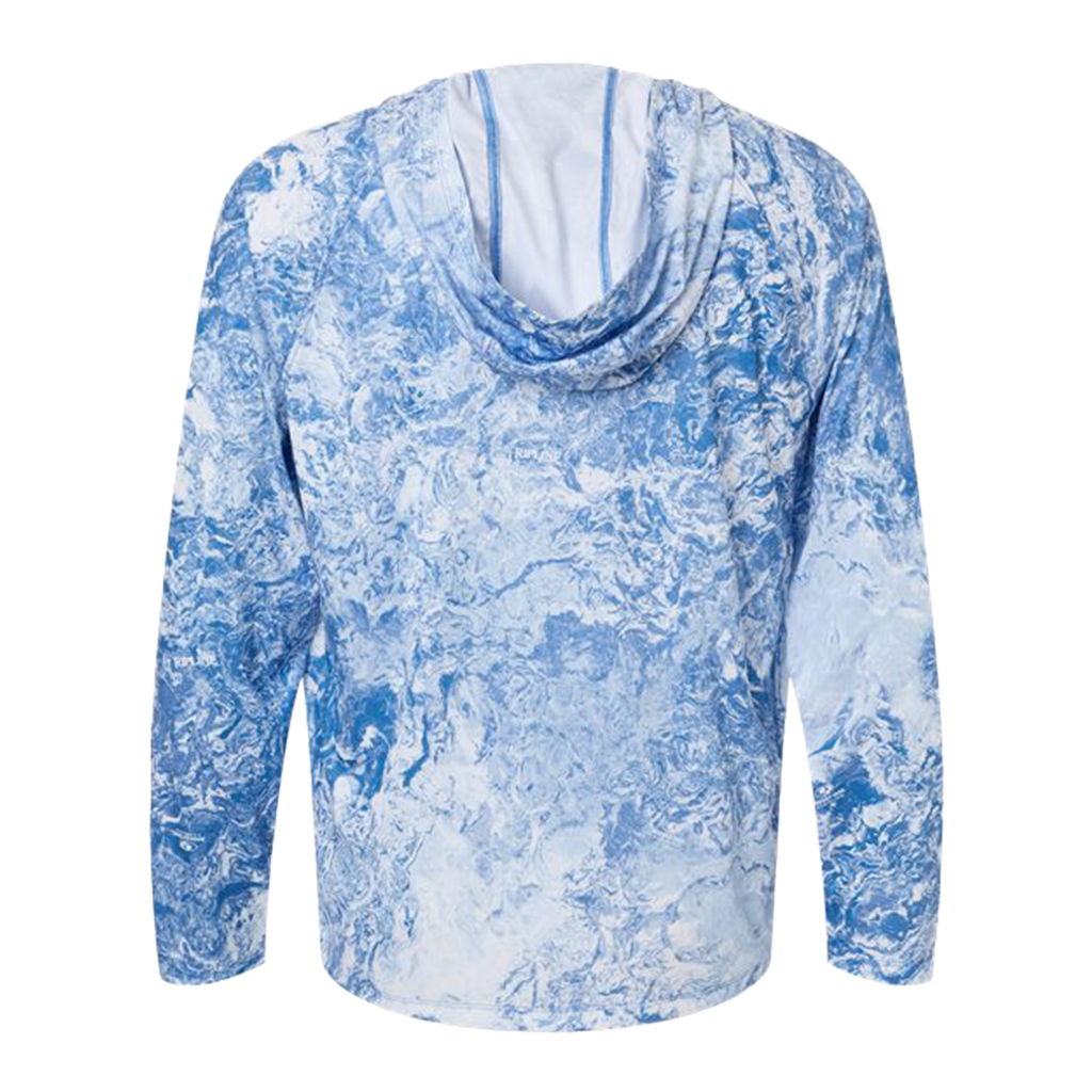 HUK Men's Regatta Pursuit Mossy Oak Printed Hooded Long Sleeve T-Shirt
