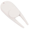 Leed's White Divot Tool with Ball Marker