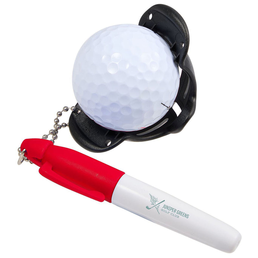 Leed's Red Golf Ball Stencil with Marker