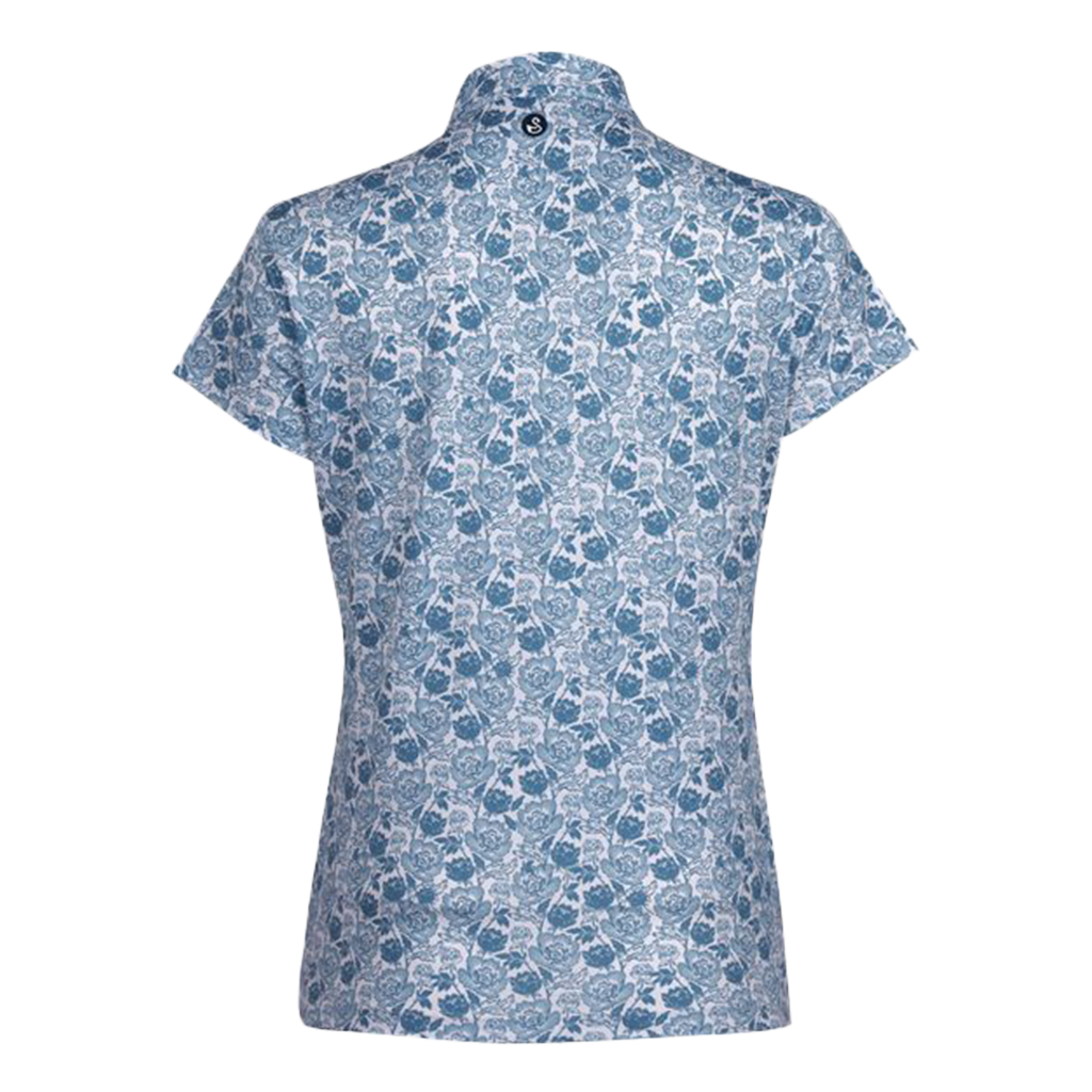 Swannies Women's Blue Shadow Melissa Piqué Polo