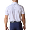 Straight Down Men's White Olympic Polo