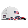 Branded Bills White/USA Camo/Orion 545 Bare Curved USA Camo Rope Cap