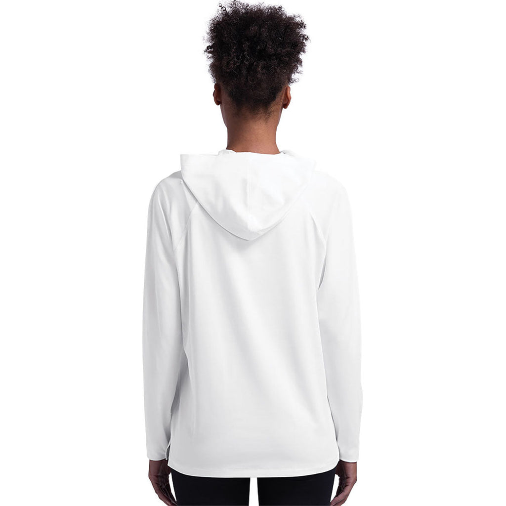 Charles River Unisex White Lightweight Stretch Hoodie