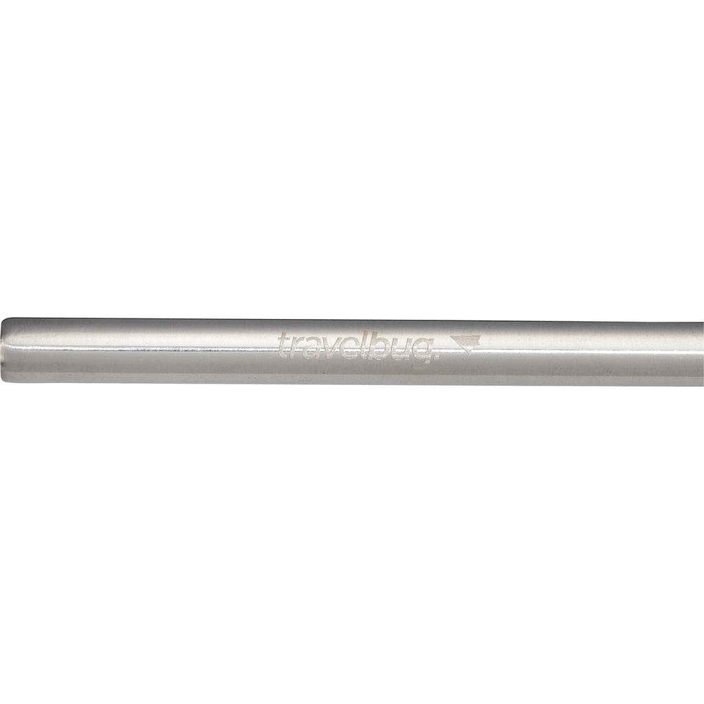 Leed's Silver Reusable Stainless Steel Straw Set with Brush