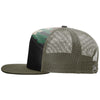 Richardson Black/Green Camo/Loden 7-Panel Trucker