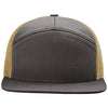 Richardson Charcoal/Old Gold 7-Panel Trucker
