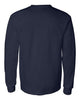 Gildan Unisex Navy Ultra Cotton Long-Sleeve Pocket T-Shirt