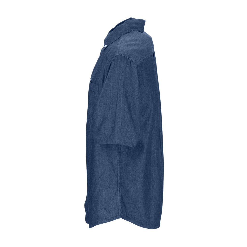 Vantage Men's Denim Short-Sleeve Hudson Denim Shirt