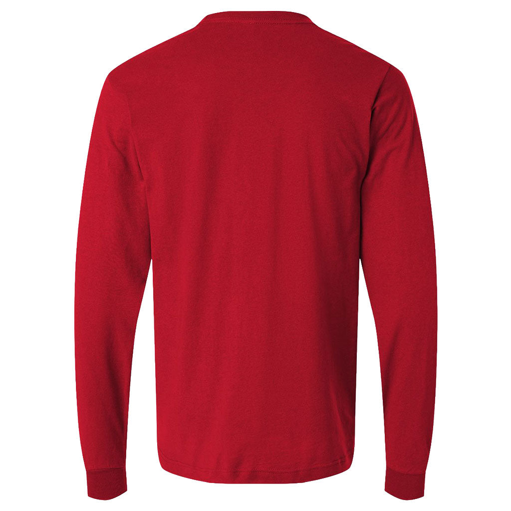 Tultex Unisex Red Fine Jersey Long Sleeve T-Shirt