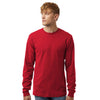 Tultex Unisex Red Fine Jersey Long Sleeve T-Shirt