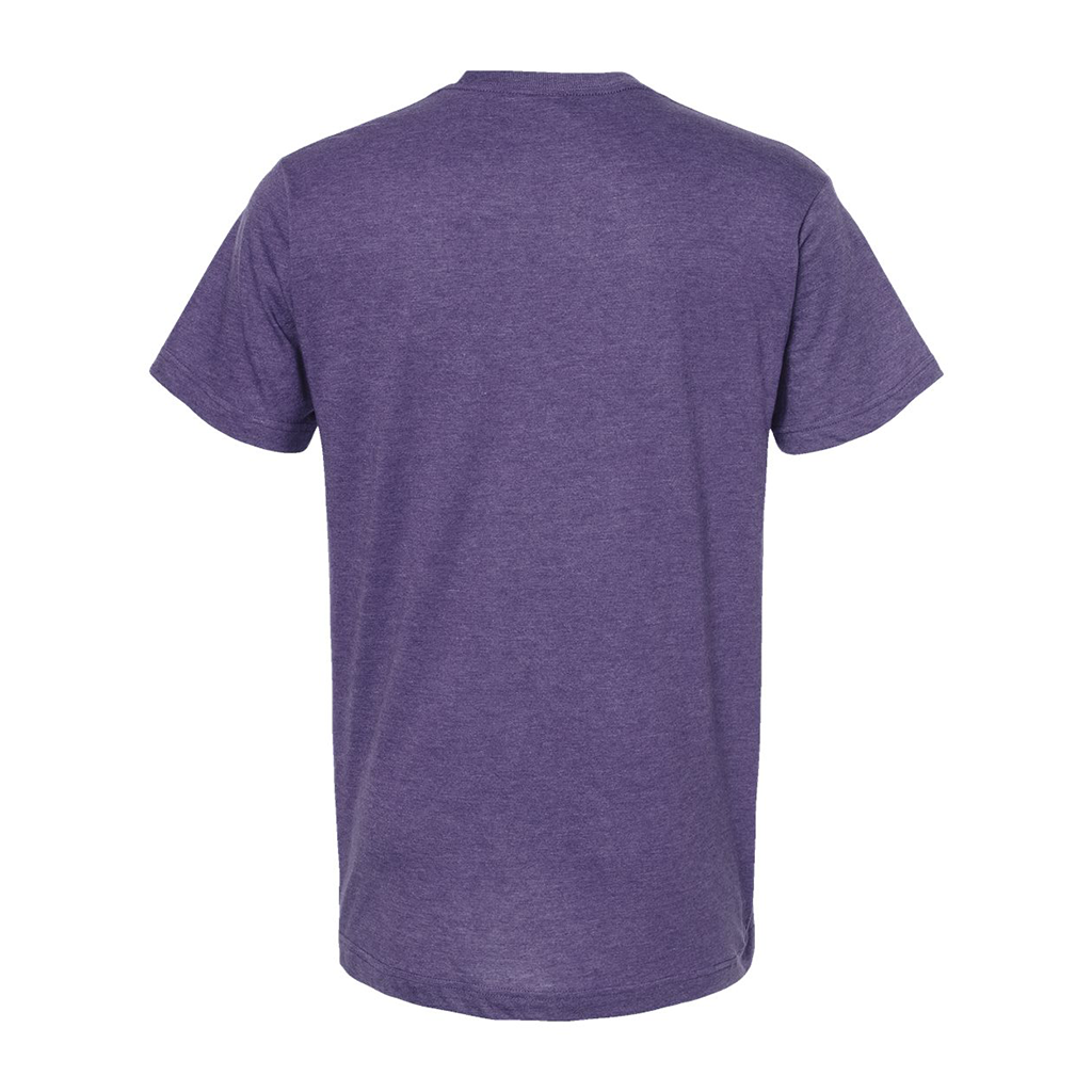 Tultex Unisex Heather Purple Fine Jersey T-Shirt