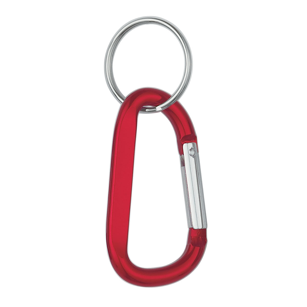 Hit Red 8mm Carabiner with Split Ring