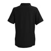 Vantage Women's Black Soft-Blend Double-Tuck Pique Polo
