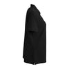 Vantage Women's Black Soft-Blend Double-Tuck Pique Polo