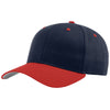 Richardson Navy/Navy/Red Pro Twill Snapback