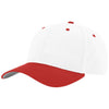 Richardson White/White/Red Pro Twill Snapback
